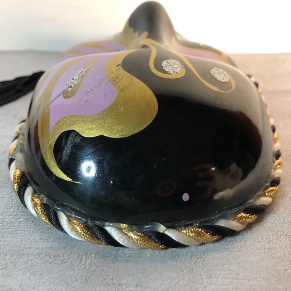 Vintage 80s Harlequin Venetian - decorative ceramic mask - Picture 6 of 8